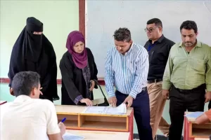 أخبار عدن – معاوية يزور مراكز الامتحانات النهائية للثانوية العامة 2025/2024 لمديرية الشيخ عثمان