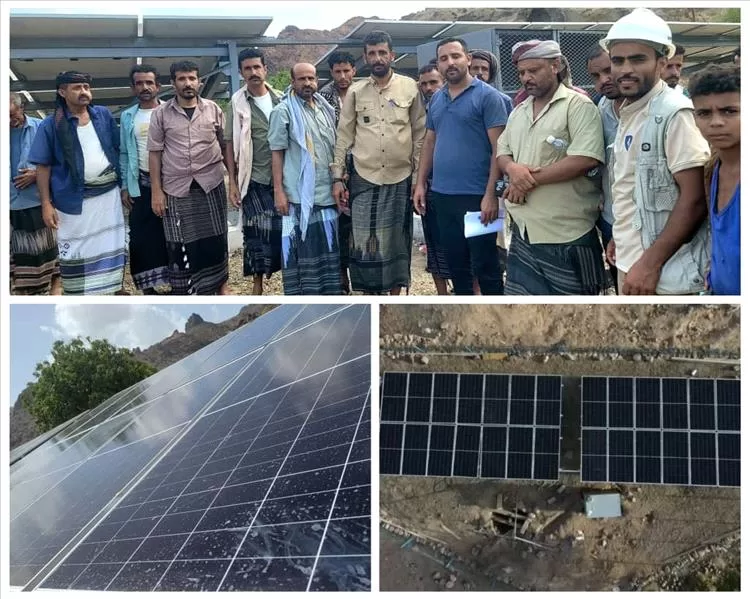 المغربي يتسلم مشروع مياة مركز "الجربه" في مديرية الملاح لحج