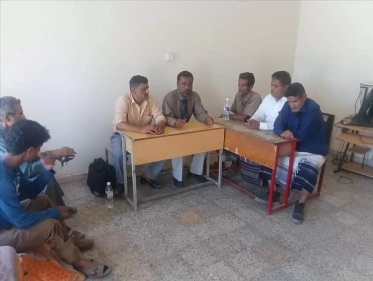 لقاء يجمع القائم بأعمال رئيس منسقية المجلس الانتقالي الجنوبي جامعة أبين و رئيس إدارة المنسقية بكلية التربية لودر