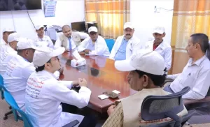 اخبار المناطق – العمودي يجتمع مع المشاركين في الحملة الطبية لمبادرة الرعاية الصحية المواطنونية