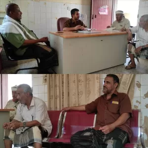 اخبار المناطق – بتوجيه من محافظ أبين، الأمين السنة المحلي في مودية يتفقد المستشفى لمواجهة تفشي المرض