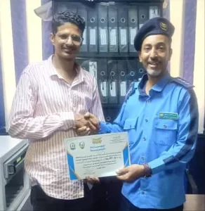 اخبار المناطق – شرطة المرور في ساحل حضرموت تكرّم قناة الصفاء الفضائية