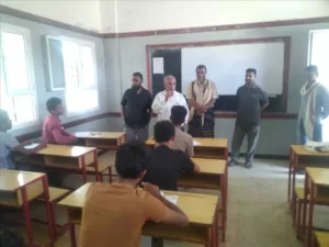 اخبار المناطق – مدير المنظومة التعليمية في لودر يقوم بزيارة مراكز الامتحانات في مدرستي العين والخديرة