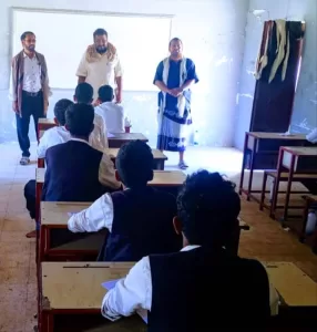 اخبار المناطق – مدير مكتب التربية والمنظومة التعليمية في مديرية ميفعة يقوم بمتابعة سير امتحانات الثانوية السنةة