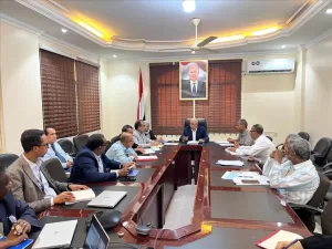 اخبار عدن – اجتماع برئاسة الشرجبي يتناول تقدم عمل لجنة مشروع سبل العيش المستدامة والمرنة