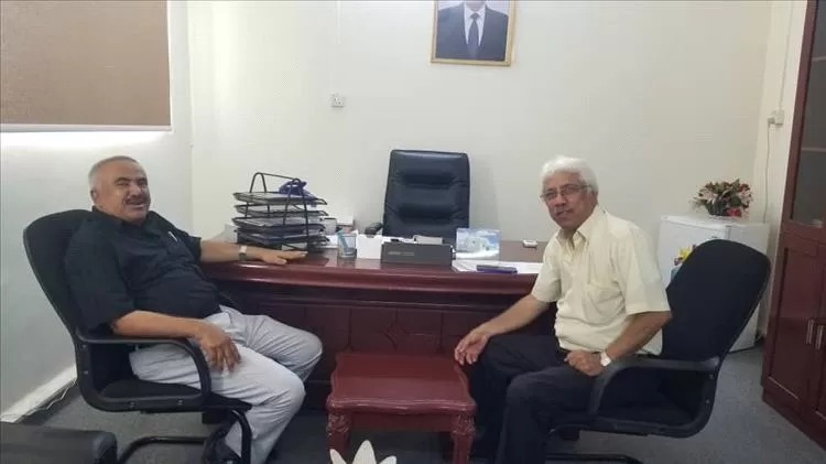 مدير عام مكتب التعليم الفني يلتقي بالمديرالعام التنفيذي لصندوق تنمية المهارات بعدن