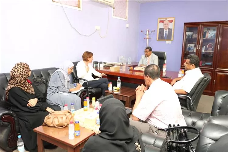 المحولي يبحث مع الوكالة الالمانية GIZ مشروع تطوير التعليم المهني في عدن