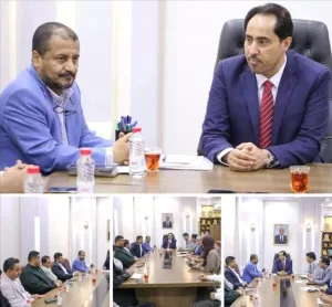 اخبار عدن – الوزير البكري يتباحث مع نادي رجال الأعمال حول تعزيز التعاون المشترك