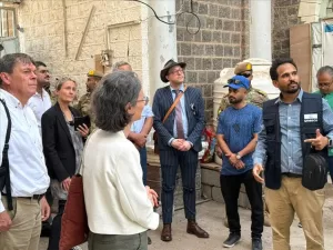 اخبار عدن – بعثة أممية تراجع جهود ترميم قصر السلطان العبدلي في صيرة بعدن