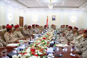 اخبار عدن – عدن: الفريق الركن الداعري يقود اجتماعاً شاملاً لقيادة وزارة الدفاع ورؤساء الهيئات.