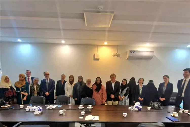 عدن: رئيسة اللجنة الوطنية للمرأة تبحث مع سفراء الاتحاد الأوروبي تعزيز الشراكة ودعم البرامج الاقتصادية والإنسانية للمرأة