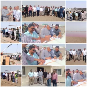 اخبار عدن – نائب محافظ عدن يشرف على تسليم موقع مشروع نظام الصرف الصحي في منطقة الكراع