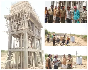 اخبار وردت الآن – صوملة والمغربي يزوران مشروع مياه منطقة الراحة في مديرية الملاح لمتابعة سير العمل