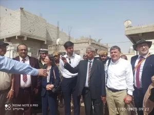 اخبار وردت الآن – لحج: وفد أوروبي رفيع يزور المشاريع المدعومة في مديريتي الحوط.