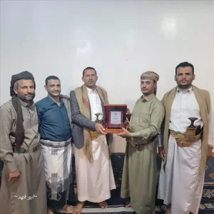 اخبار وردت الآن – مأرب: تكريم العميد شا من قبل صندوق رعاية الشهداء والجرحى والمعاقين في مديرية نهم