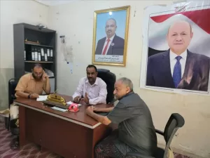 اليمن اليوم اخبار المحافظات – الشاعري والبيدحي يناقشان احتياجات مديرية قعطبة