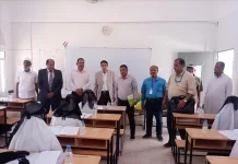 لجنة الإشراف المركزي لإمتحانات الثانوية العامة تزور عدد من المراكز الامتحانية بمديرتي سيؤن وشبام
