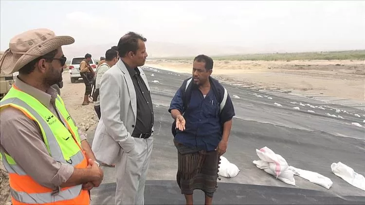 محافظ أبين يتفقد سير الأعمال بمشروع سد حسان الممول من صندوق أبوظبي للتنمية