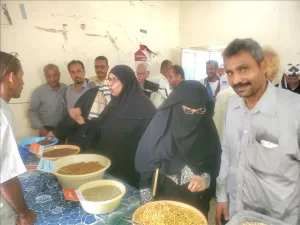 اليمن اليوم اخبار المحافظات – مشروع دعم التغذية ينظم المعرض الزراعي الثاني للحبوب  بدلتا تبن