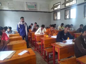 اليمن اليوم اخبار المحافظات – هدوء وانضباط في امتحانات الثانوية العامة بثانوية صلاح الدين في العقلة با