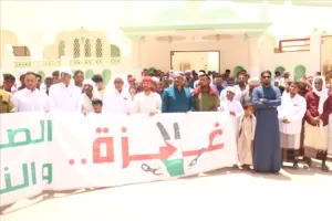 اليمن اليوم اخبار المحافظات – وقفة تضامنية في تاربة  بسيئون نصرةً لغزة وفلسطين