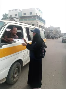 اليمن اليوم اخبار عدن – ادارة تنمية المراة بمديرية الشيخ عثمان تشارك في اسبوع المرور العربي الموحد بعن
