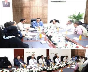 اليمن اليوم اخبار عدن – رئيس مصلحة الجمارك يناقش مع مسؤولين أمميين تعزيز التعاون الجمركي