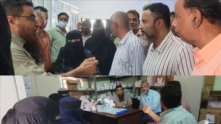 مدير صحة أبين والحييد يتفقدان مركز العزل بزنجبار ويعقدان اجتماعًا لمواجهة تفشي الإسهالات المائية