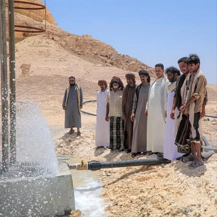 استكمال مشروع مياه متكامل في منطقة هيضيل الصحراوية بالمهرة