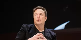 Chief Technology Officer of X Elon Musk speaks onstage during the "Exploring the New Frontiers of Innovation: Mark Read in Conversation with Elon Musk"