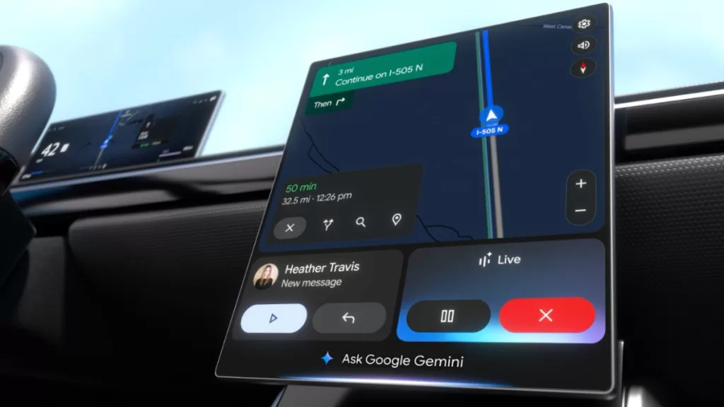 Google Gemini in Android Auto