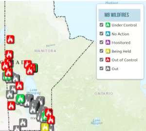 حرائق الغابات في مانيتوبا تهدد مشروع ألاموس للذهب