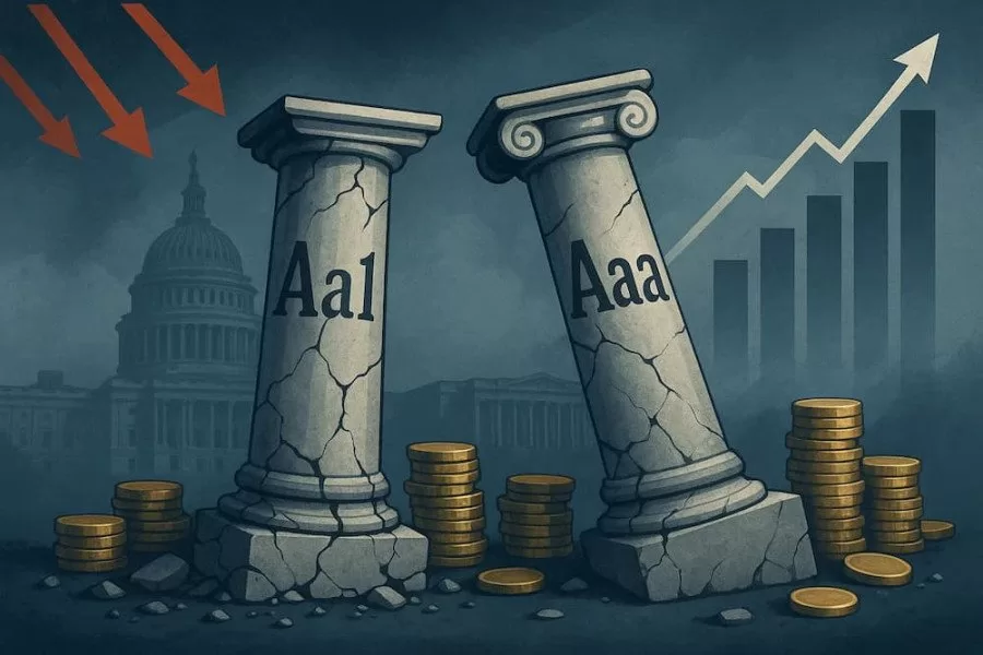 زلزال في هيبة الائتمان الولايات المتحدة تفقد تصنيف AAA ومخاوف