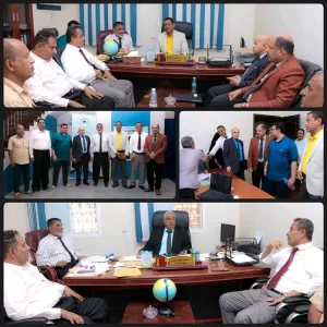 زيارة وفد حكومي برئاسة وكيل وزارة المنظومة التعليمية العالي إلى جامعة الأوائل الحديثة