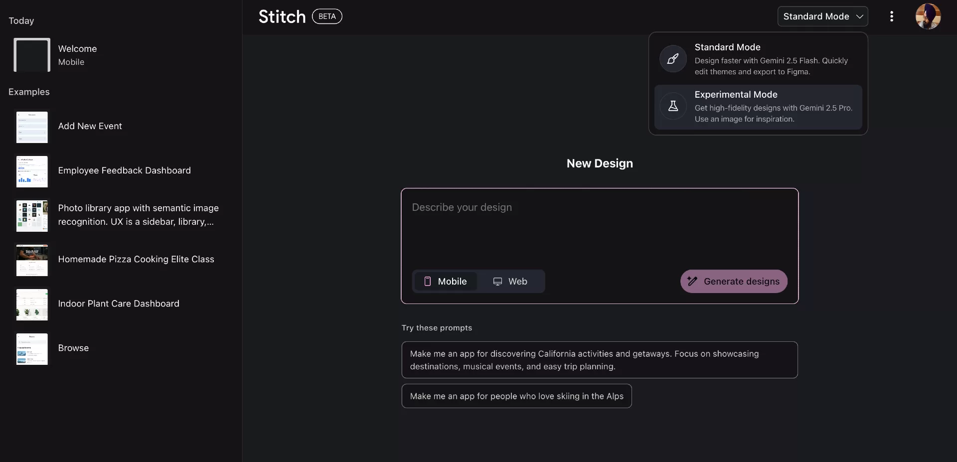 ستيتش أداة جوجل المدعومة بالذكاء الاصطناعي لمساعدة في تصميم التطبيقات