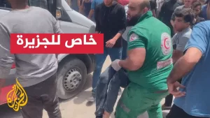 شاهد استشهاد 5 فلسطينيين في قصف على محيط مدرسة صلاح الدين غربي مدينة غزة
