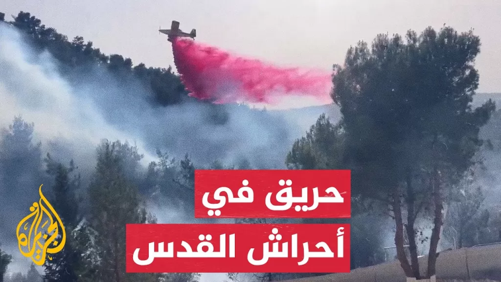 حريق كبير في أحراش القدس وإخلاء منازل قريبة