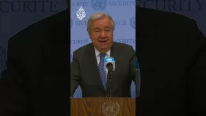 شاهد غوتيريش: لن نشارك بخطة تخالف القانون بغزة