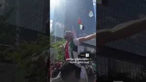 شاهد مسيرات بشوارع بروكسل إحياء لذكرى النكبة