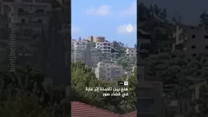 شاهد هلع بين تلامذة إثر غارة إسرائيلية على قضاء صور