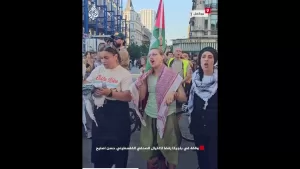 شاهد وقفة في بلجيكا رفضا لاغتيال الصحفي الفلسطيني حسن اصليح