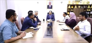 عدن: وزير البكري يجتمع بنائب ممثل صندوق الأمم المتحدة للسكان (UNFPA)