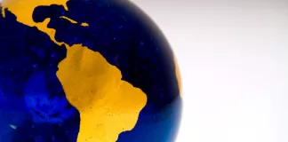 Globe Detail, South America