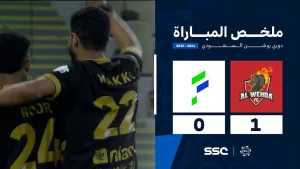 ملخص مباراة الوحدة  1 – 0 الفتح | الجولة ( 31 ) من دوري روشن السعودي للمحترفين 2024-2025