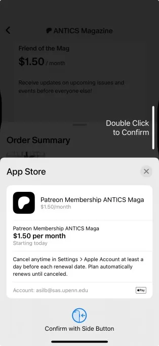 يمكن أن يقبل تطبيق Patreon الآن مدفوعات الويب بعد تغيير