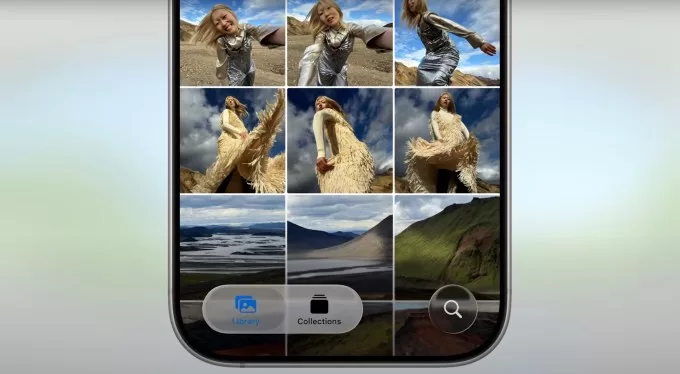 أبل تعيد ميزة التبويبات إلى تطبيق الصور في iOS 26