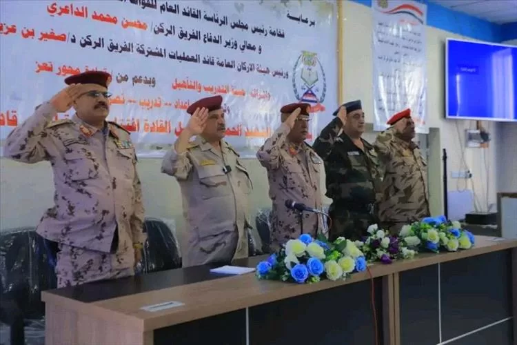 محور تعز يفتتح معهد الشهيد الحمادي لتأهيل القادة