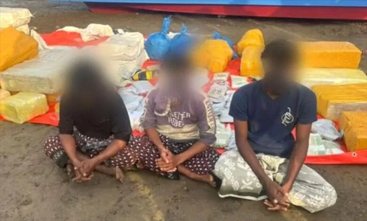 الحملة الأمنية المشتركة تضبط نصف طن من الحشيش قبالة ساحل لحج