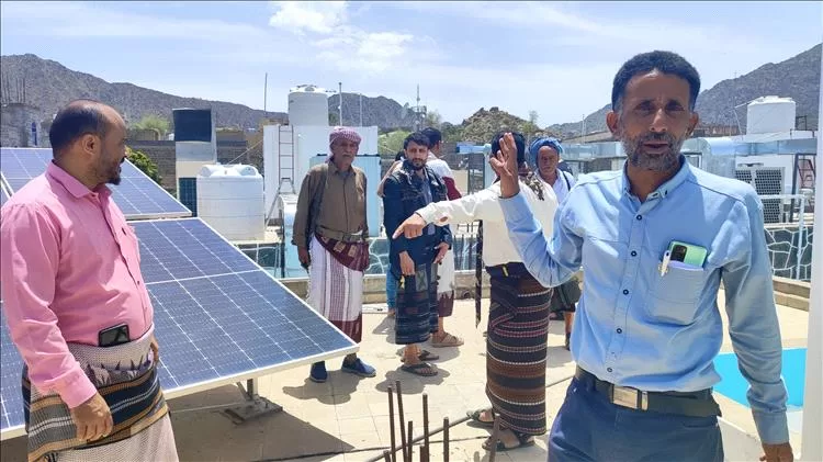 وفد من المجلس الانتقالي من الجالية اليمنية في أمريكا وقيادات محلية يزورون مستشفى رصد العام ويطّلعون على تأهيله الشامل