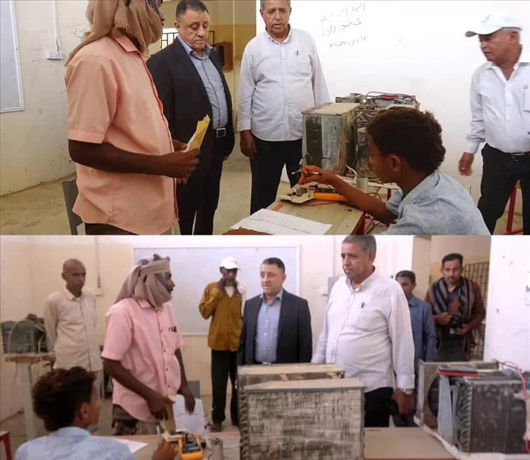 انطلاق الامتحانات النهائية لـ 120 طالبًا في المعاهد المهنية بأبين